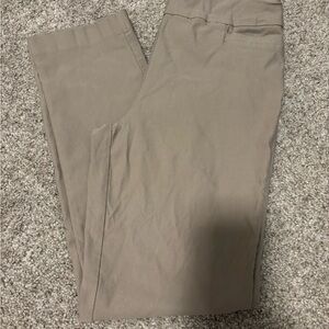 Tan Chinos Flat Front Smooth Fabric